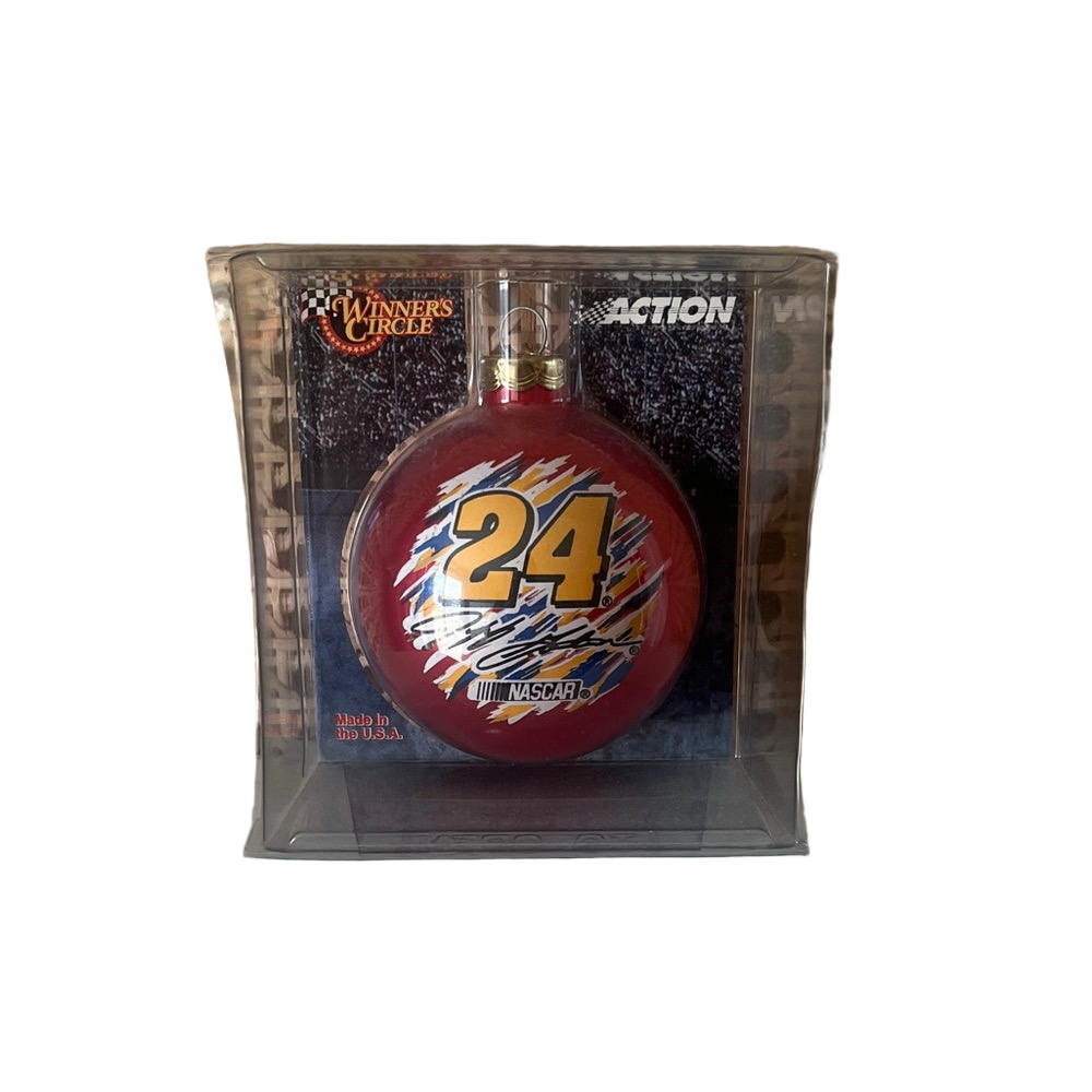 NASCAR Red Ornament with Number 24- jeff gordon